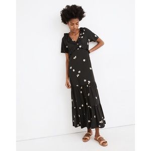 MADEWELL Ruffled Tiered Maxi Dress in Lazy Daisies
